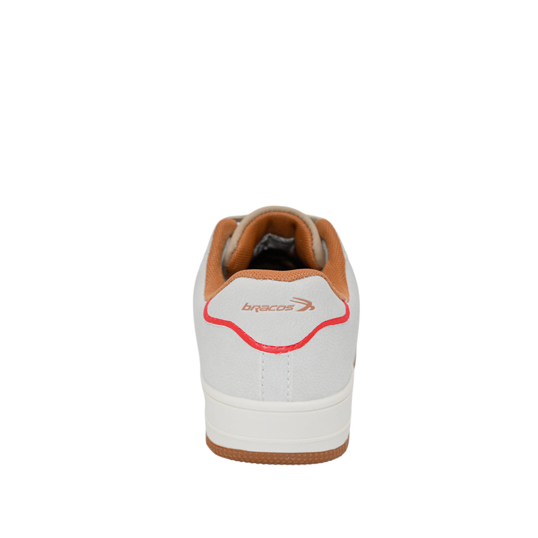 Sneakers Joey para niño color blanco y taupe