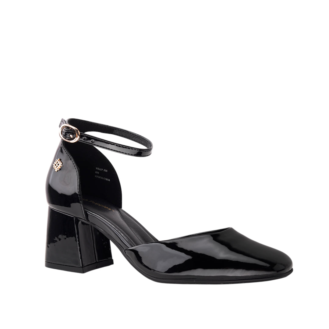 Tacones ankle strap Yolly para mujer color negro