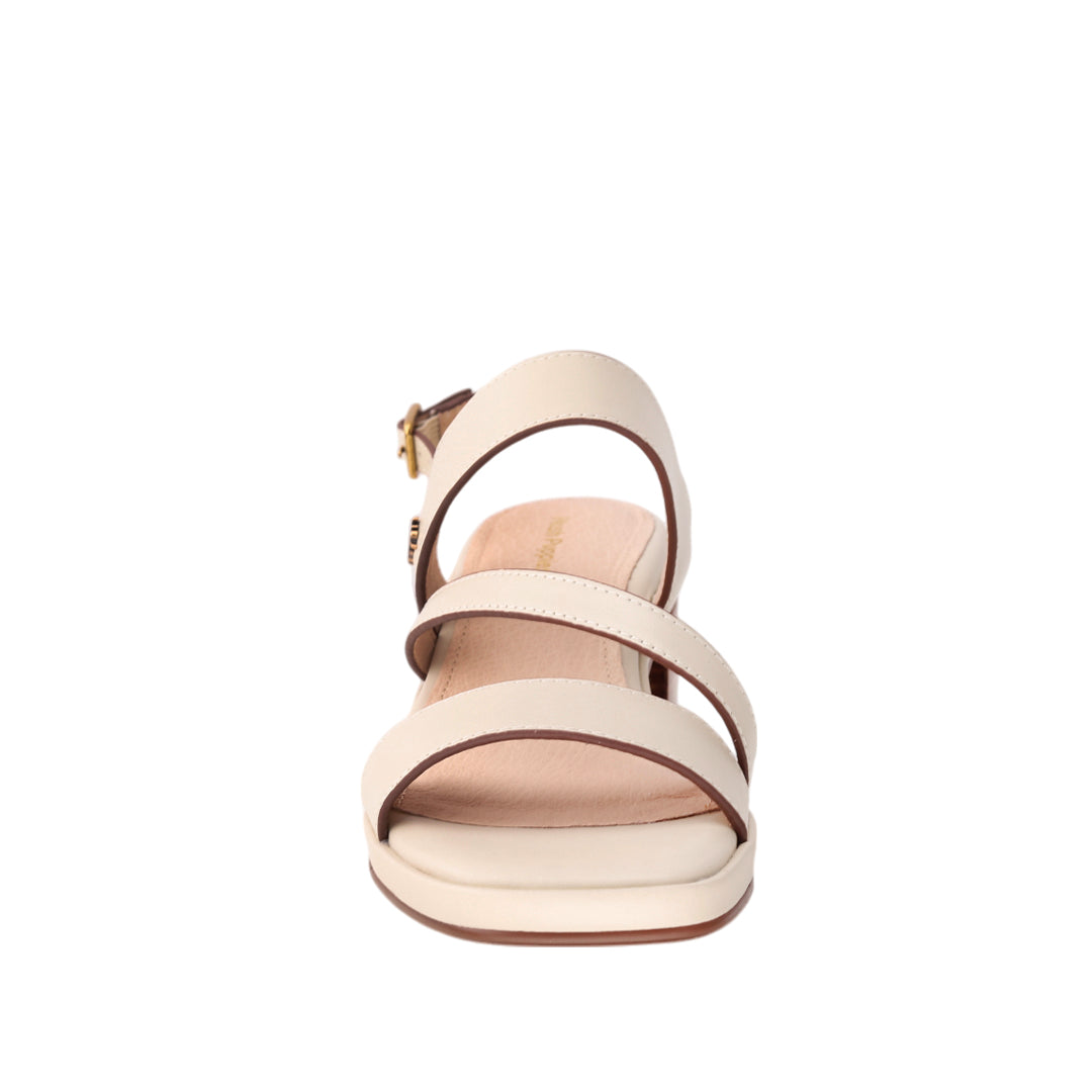 Sandalias slingback Lucrecia para mujer color beige