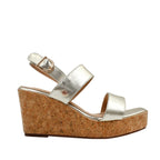 Sandalias de cuña Analuz 2 para mujer color dorado