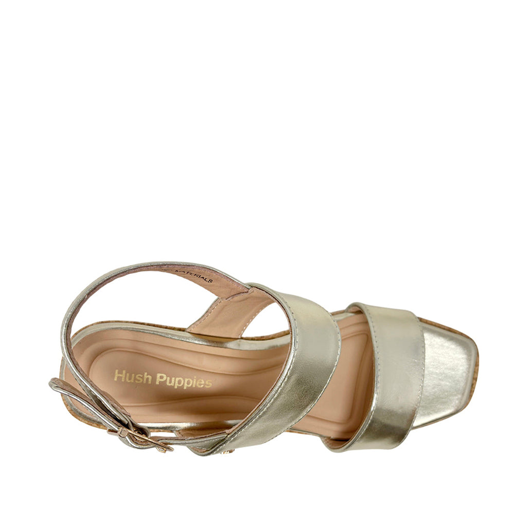 Sandalias de cuña Analuz 2 para mujer color dorado