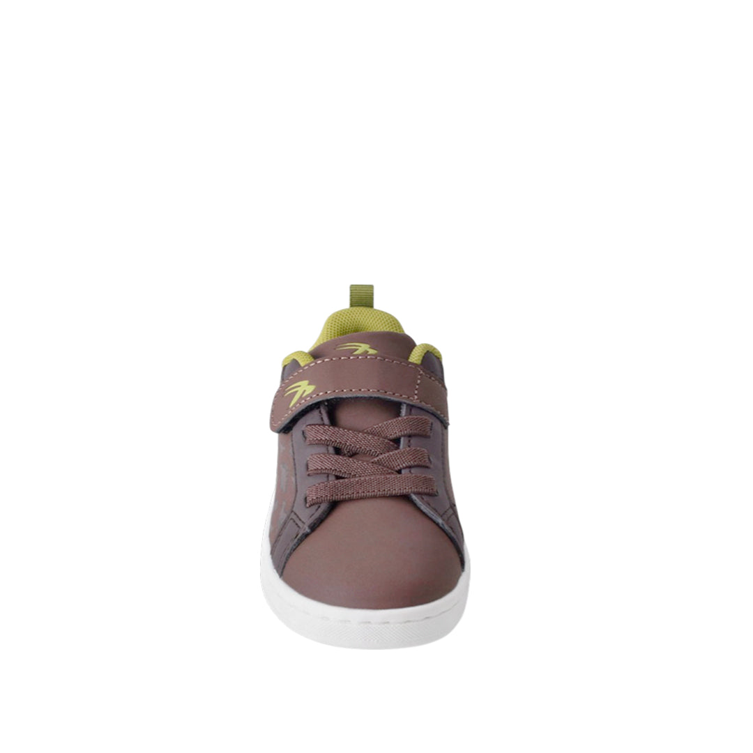 Sneakers Dino para infante color café