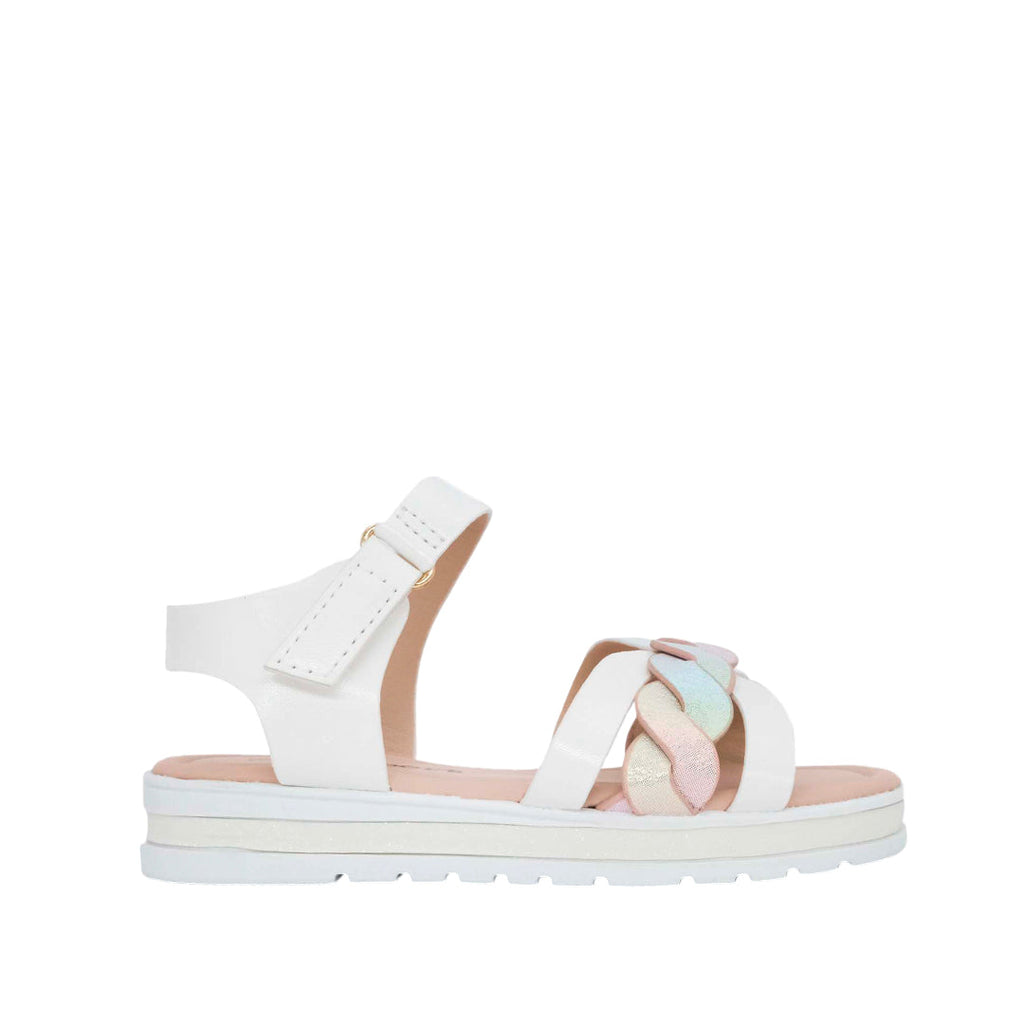 Sandalias Dilia para infante color blanco