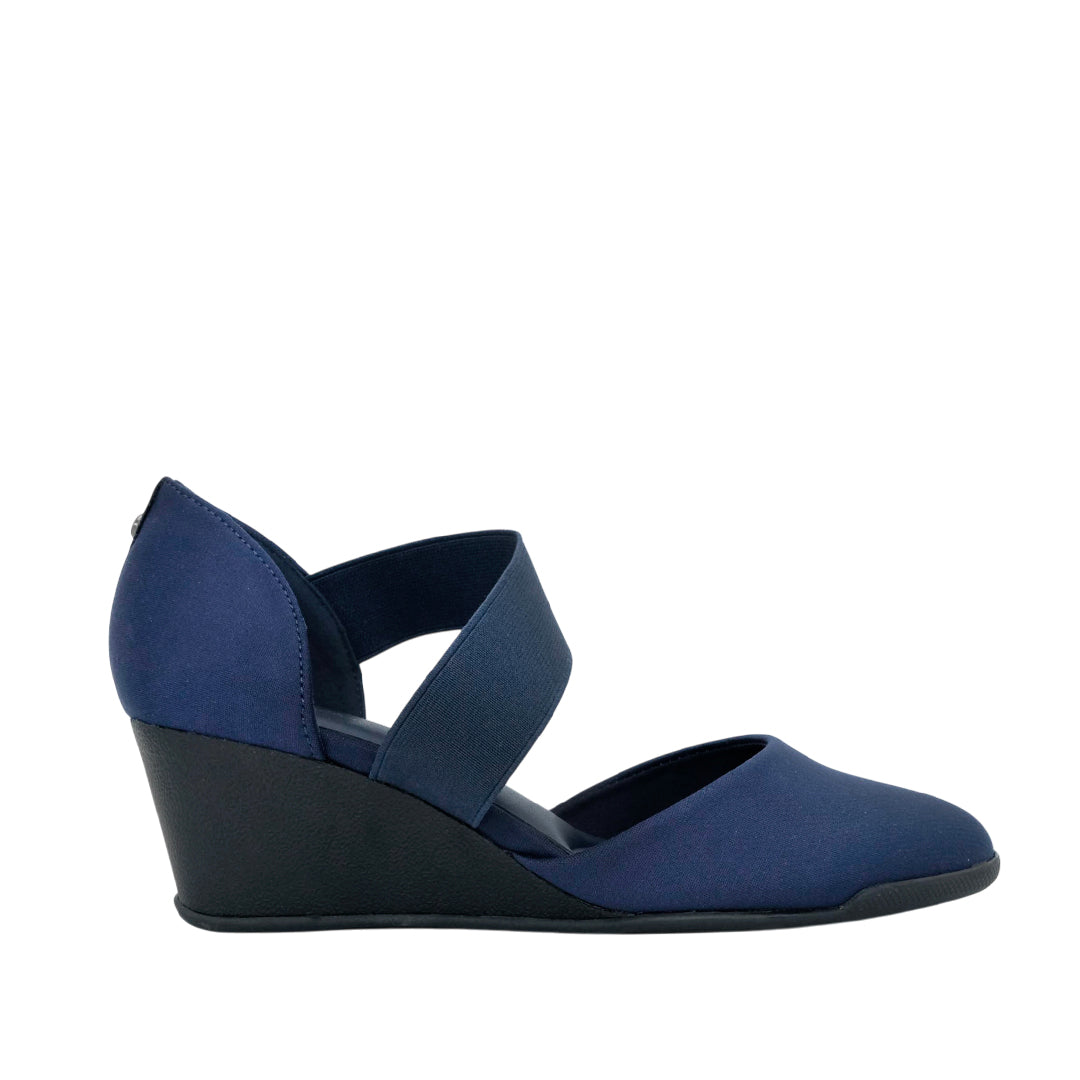Cuña Nantha para mujer color navy