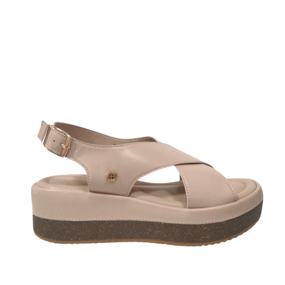 Sandalias de plataforma Vianey 2 para mujer color blush