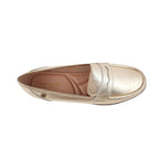Mocasines Andrea 4 para mujer color dorado