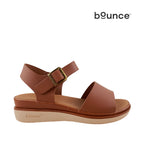 Sandalias flats Robertha para mujer color tan