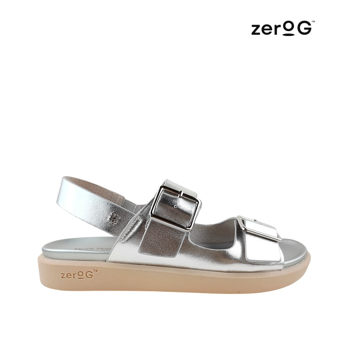 Sandalias flats Valia para mujer color plateado