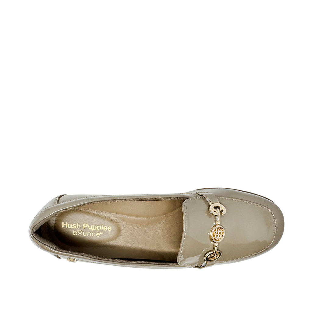 Mocasines de cuña Maritzza 3 para mujer color plateado