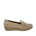 Mocasines de cuña Maritzza 3 para mujer color plateado