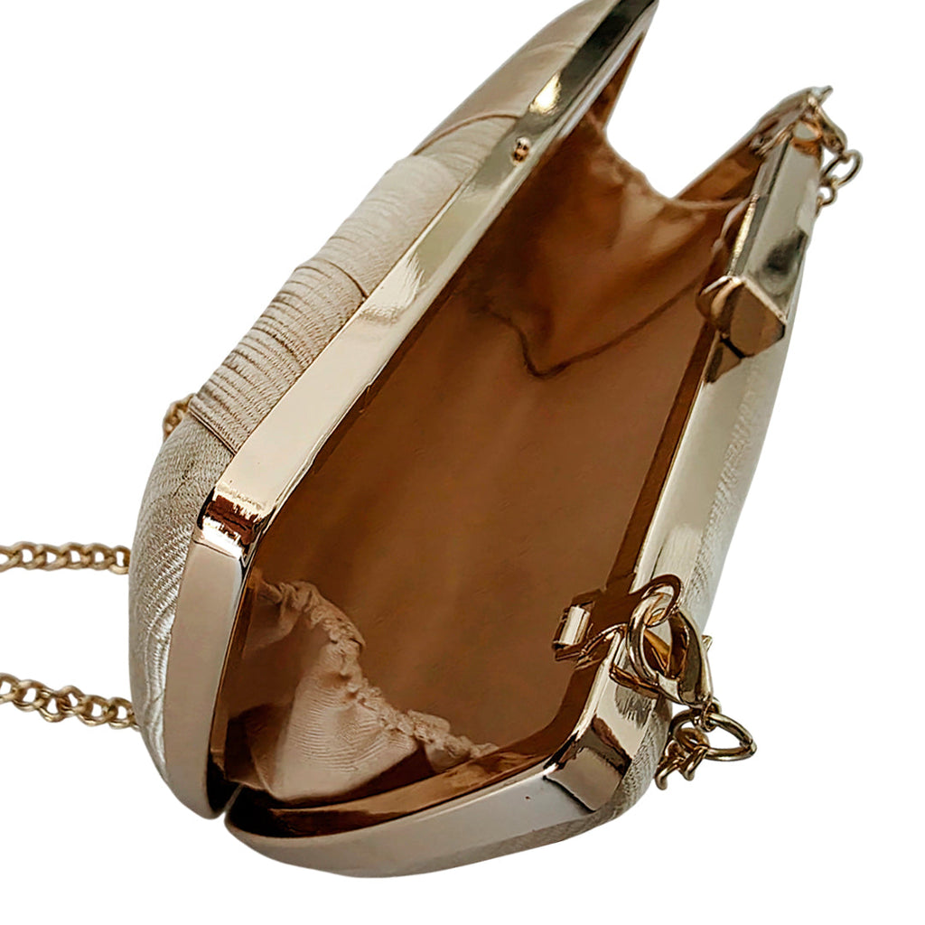 Cartera crossbody Laia para mujer color dorado