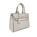 Cartera satchel Alice para mujer color hueso