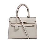 Cartera satchel Alice para mujer color hueso