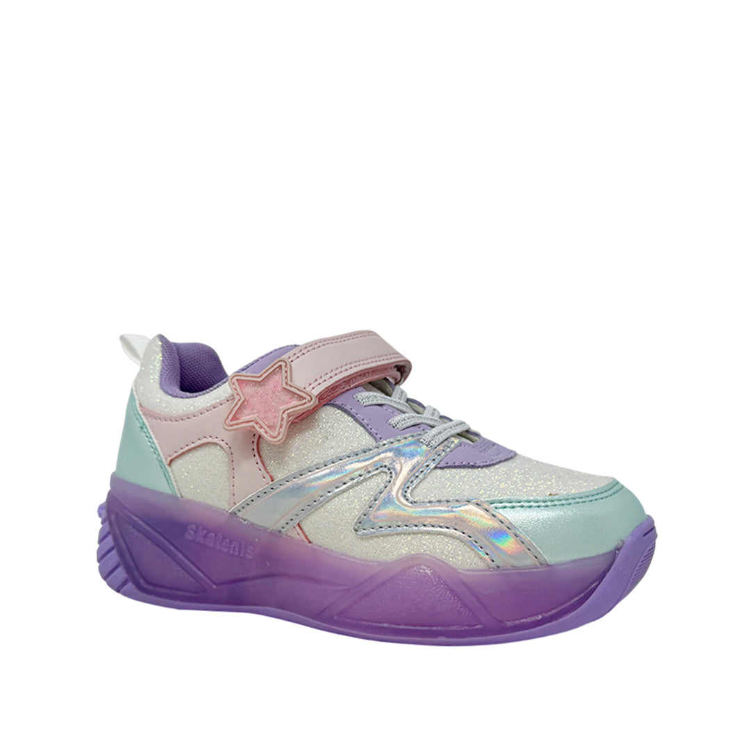 Sneakers con luces Weilis para niña color multi