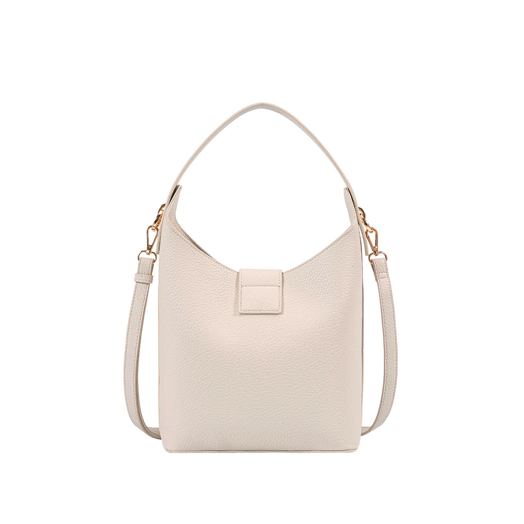 Cartera hobo Serra para mujer color hueso