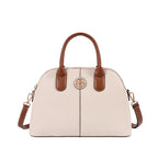 Cartera satchel Vana para mujer color hueso