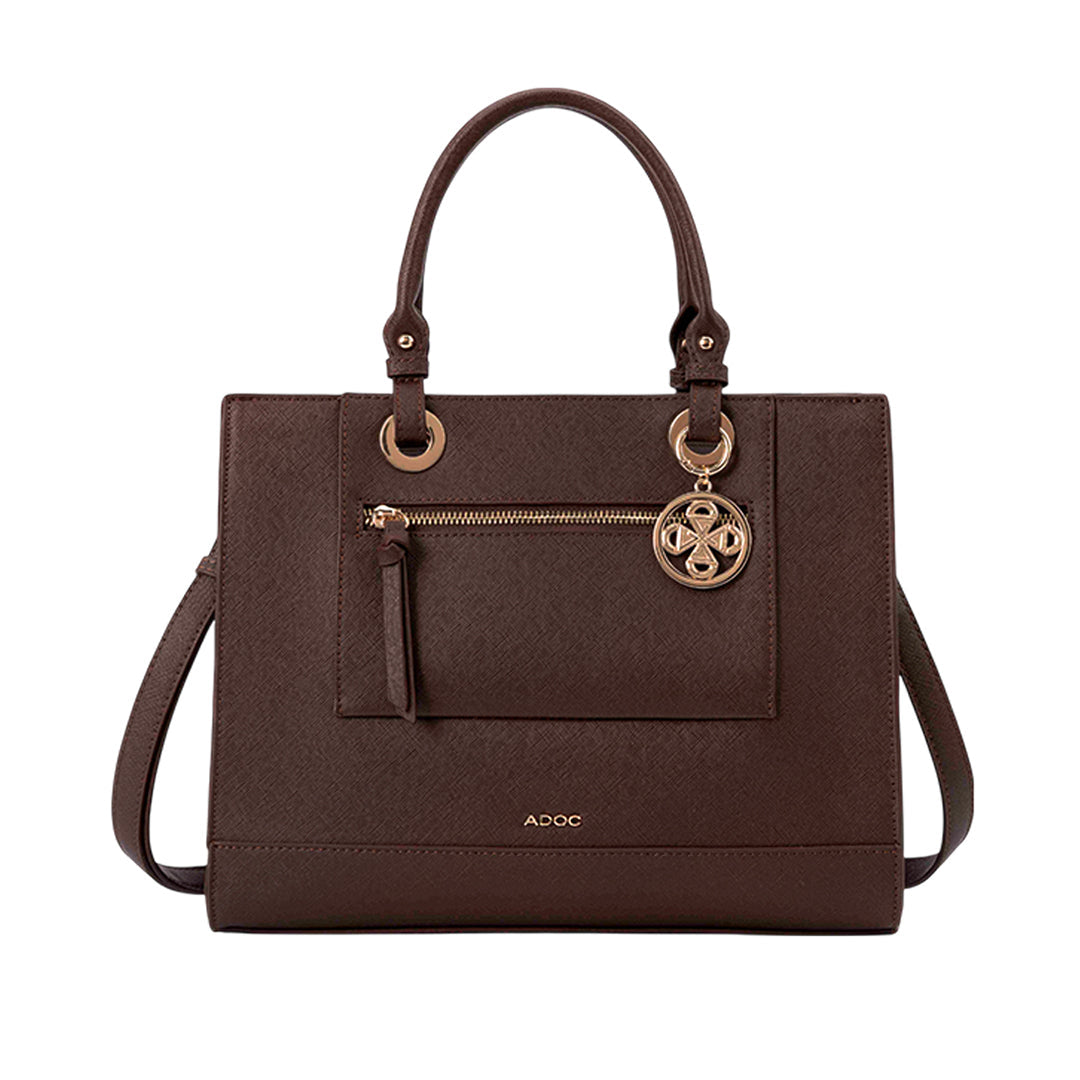 Cartera tote Zina para mujer color café
