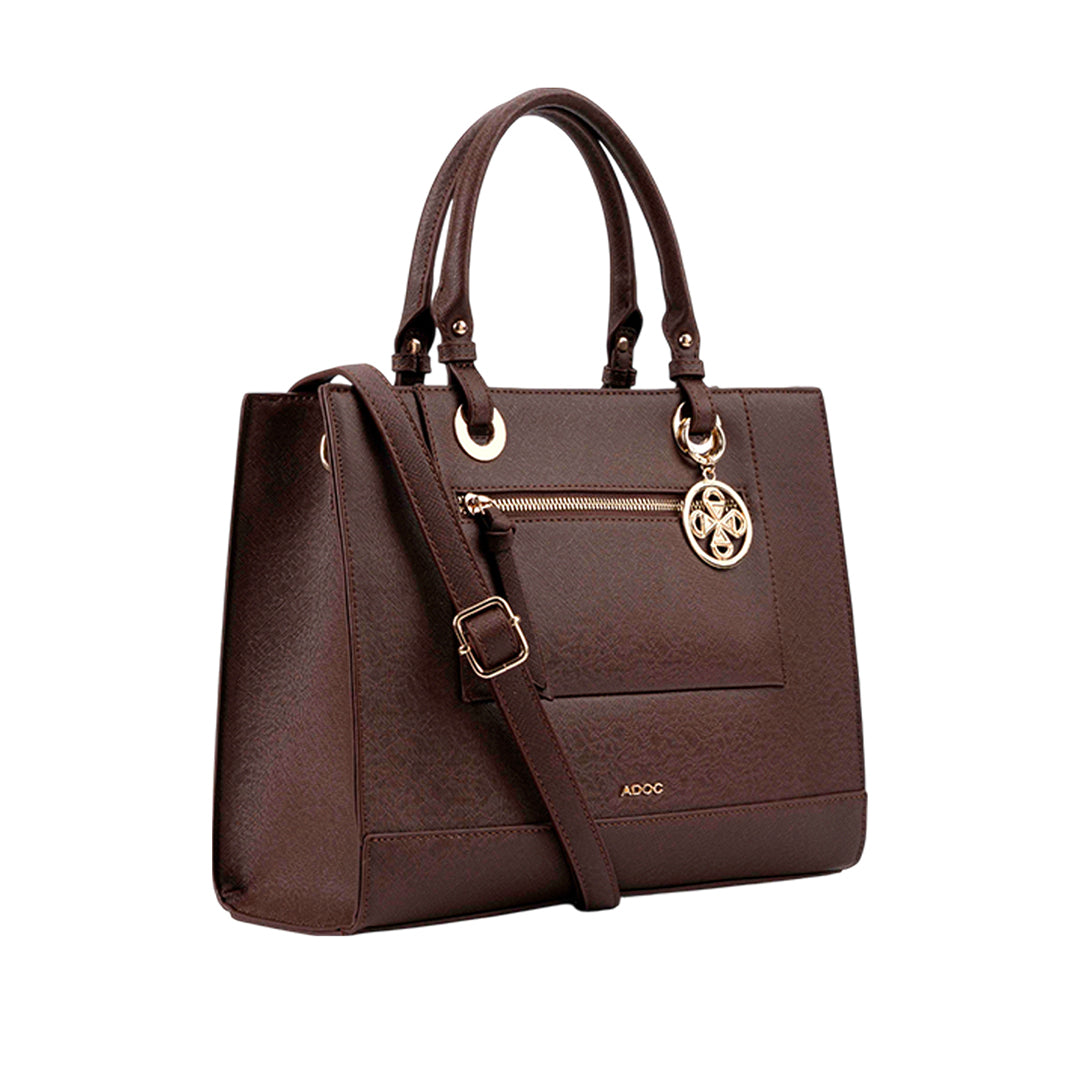 Cartera tote Zina para mujer color café