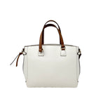 Cartera satchel Nicola para mujer color hueso