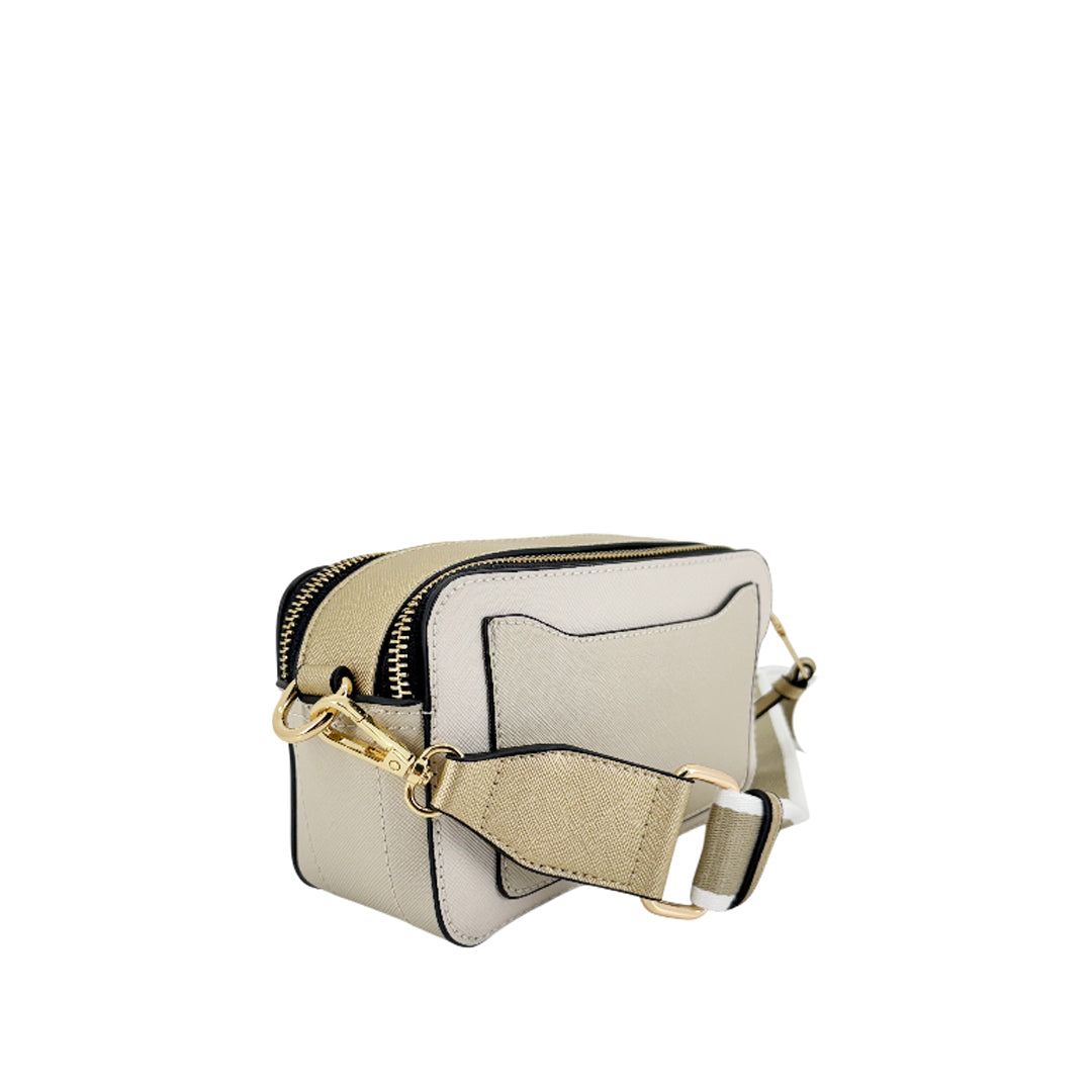 Cartera crossbody Libby para mujer color hueso