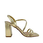 Sandalias de tacón Talisa para mujer color dorado