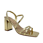 Sandalias de tacón Talisa para mujer color dorado