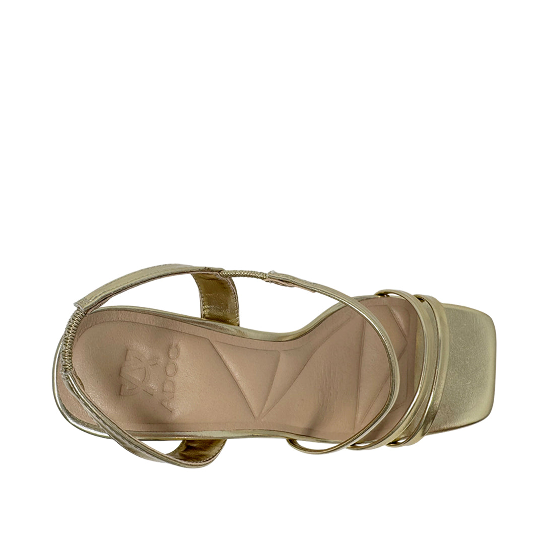 Sandalias de tacón Talisa para mujer color dorado