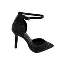 Tacones ankle strap Indra para mujer color negro