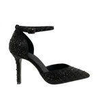 Tacones ankle strap Indra para mujer color negro
