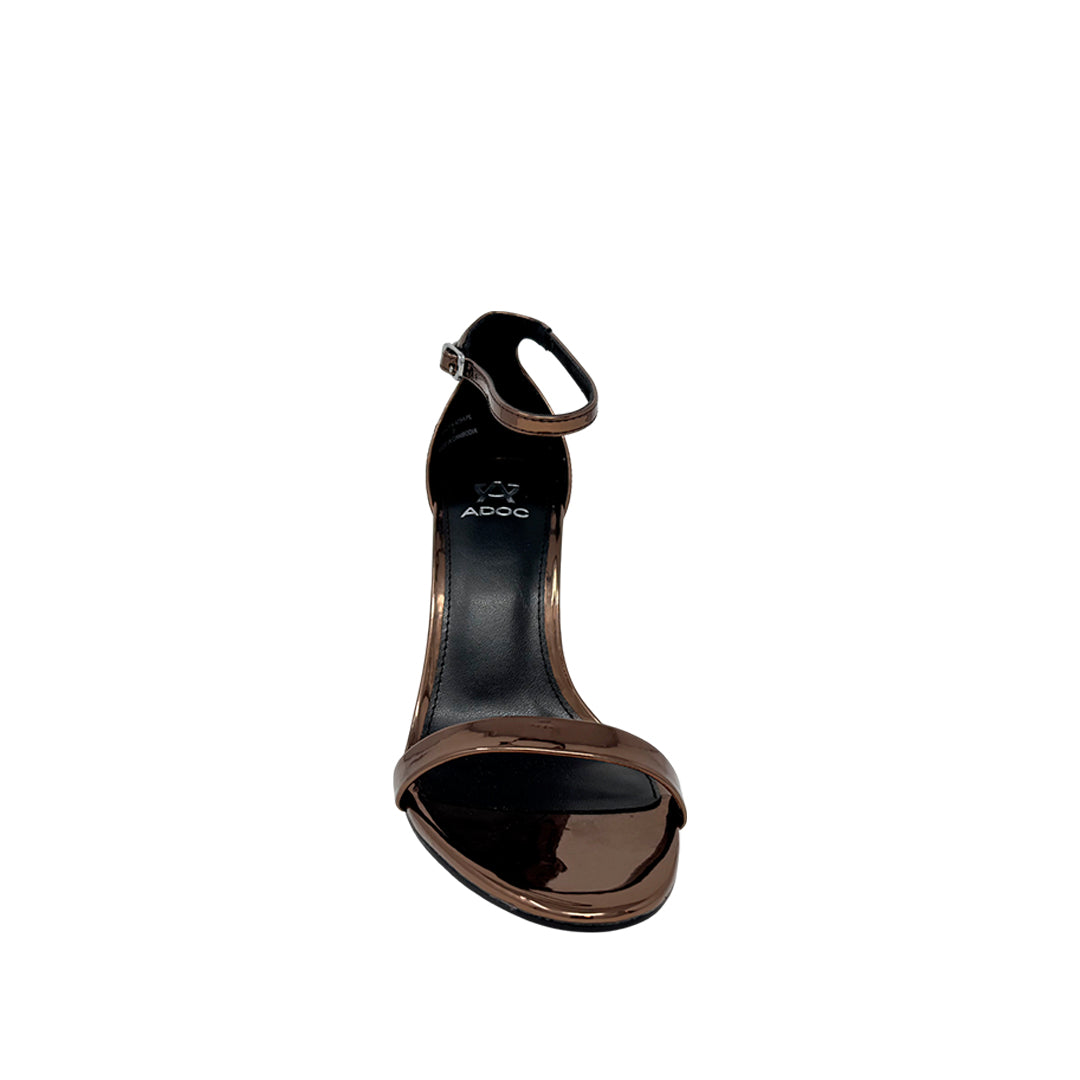 Sandalias de tacón Brazen para mujer color bronce