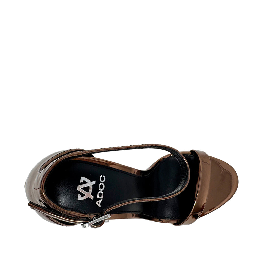 Sandalias de tacón Brazen para mujer color bronce