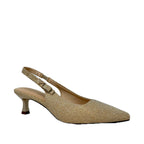 Tacones kitten Ibbey para mujer color dorado