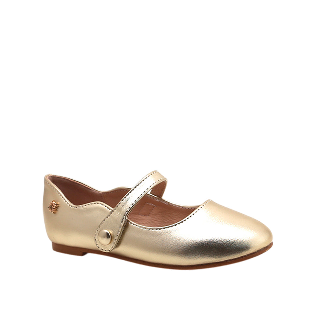 Ballerinas Niza para niña color dorado