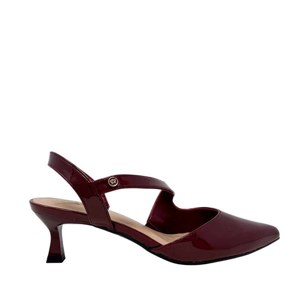 Tacones Iman para mujer color vino