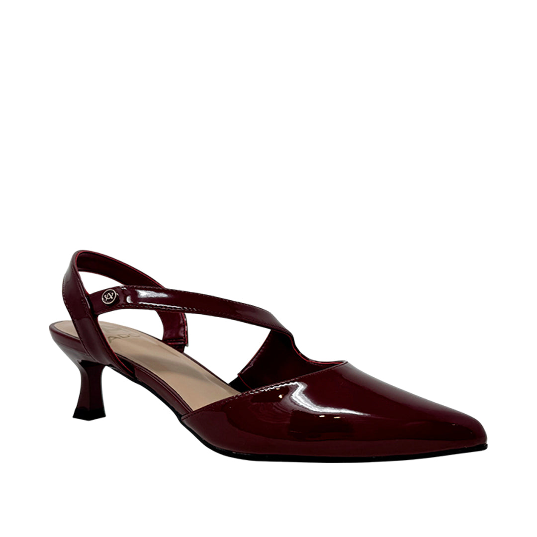 Tacones Iman para mujer color vino