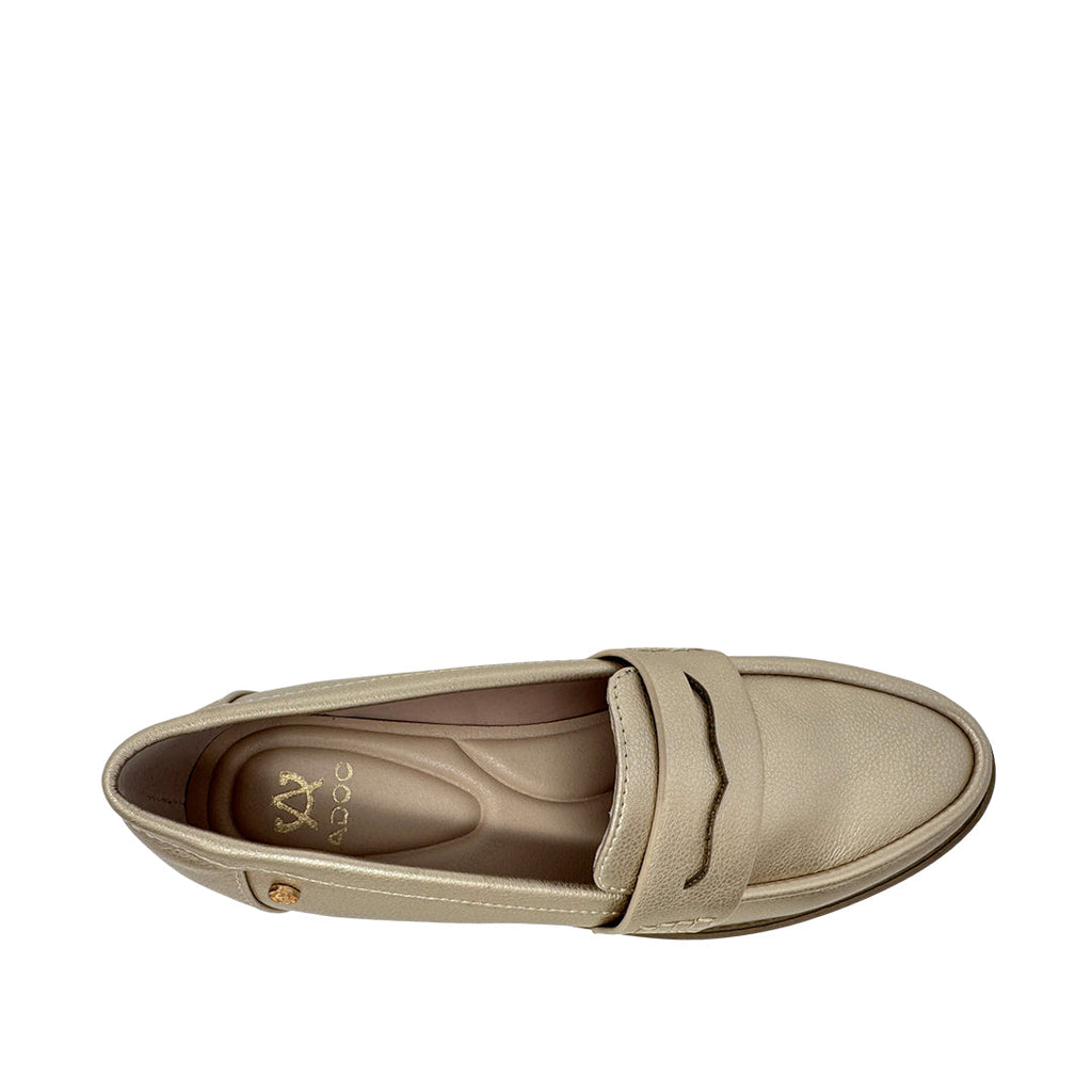 Mocasines Raylee para mujer color dorado