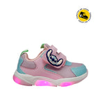 Tennis con luces Stitch para niña color rosado