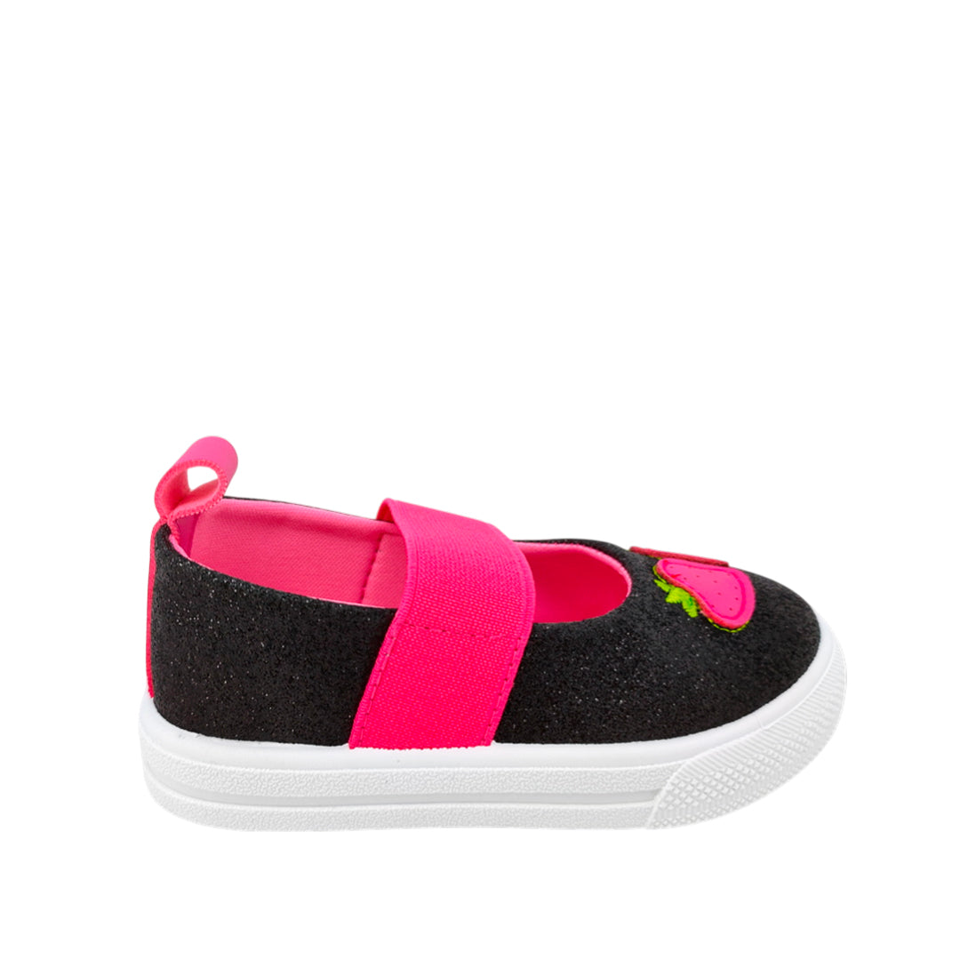 Canvas Gaby para infante color negro