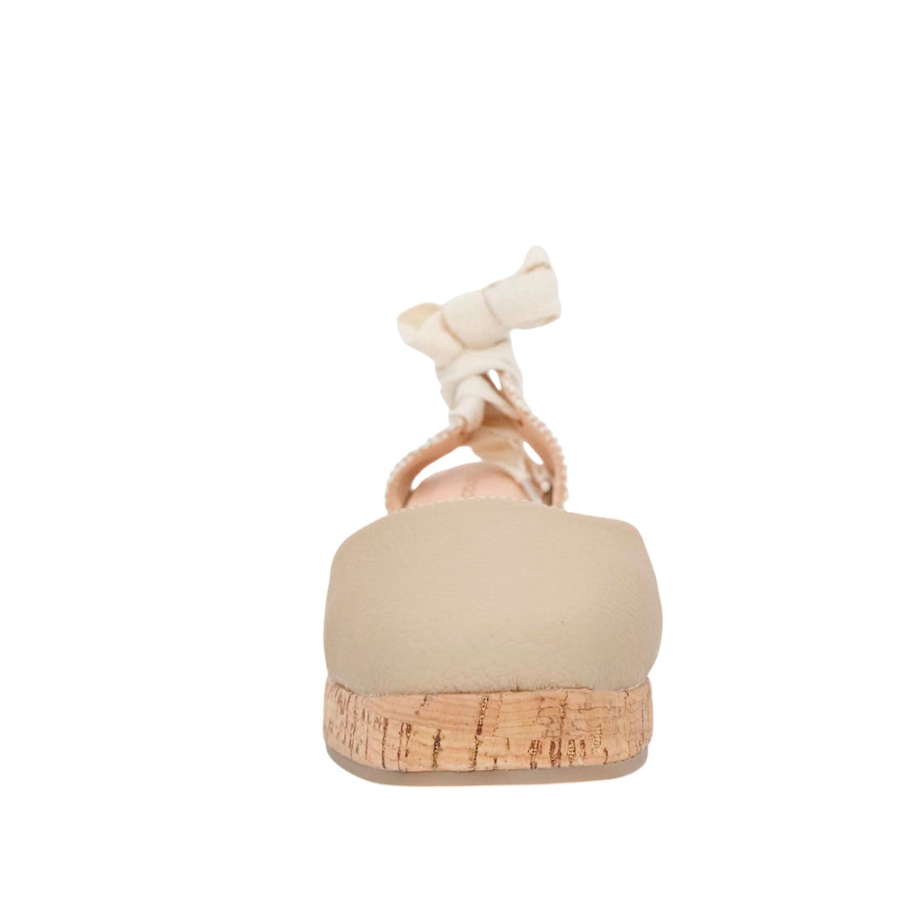 Cuña Elena para mujer color beige