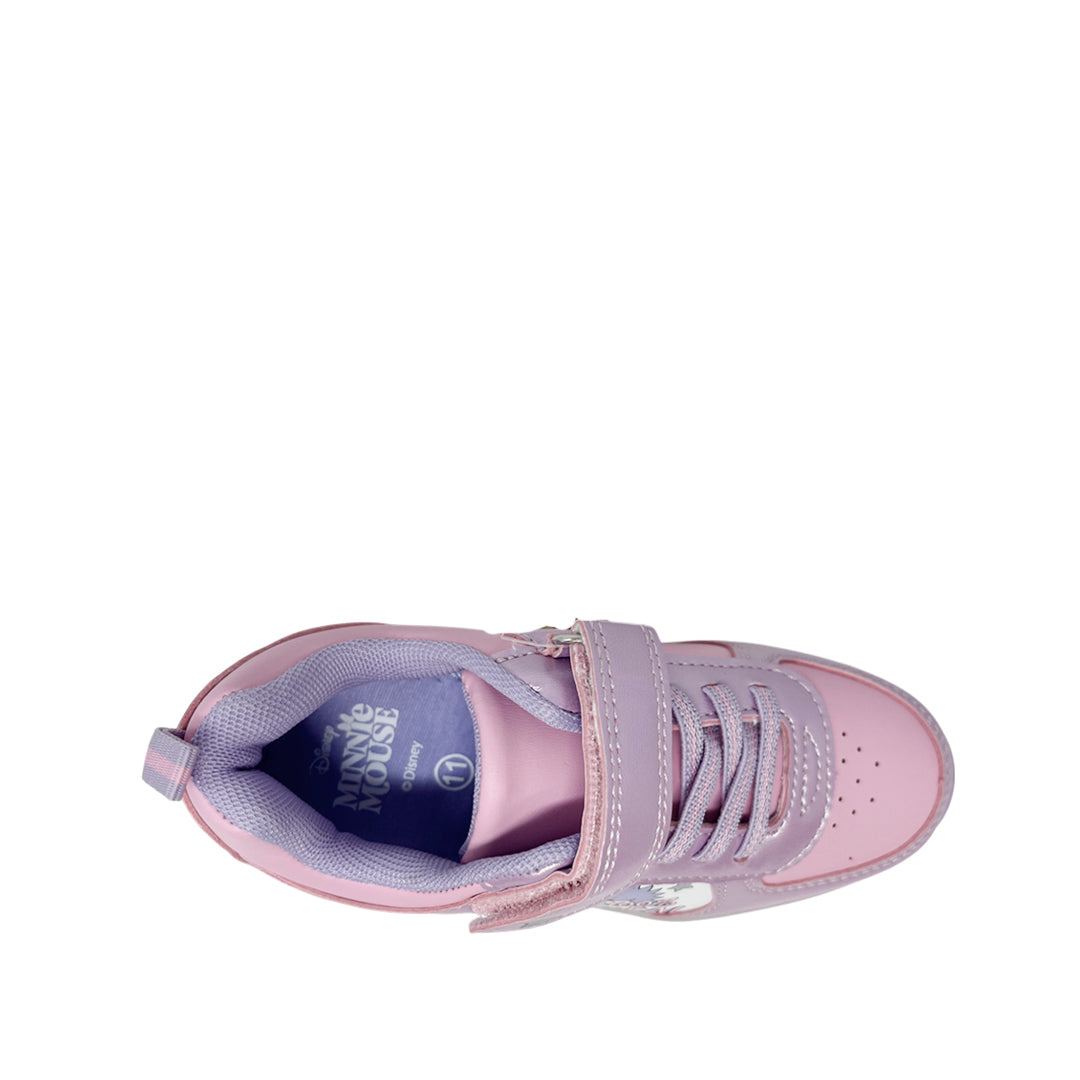 Tennis Minnie para niña color rosado