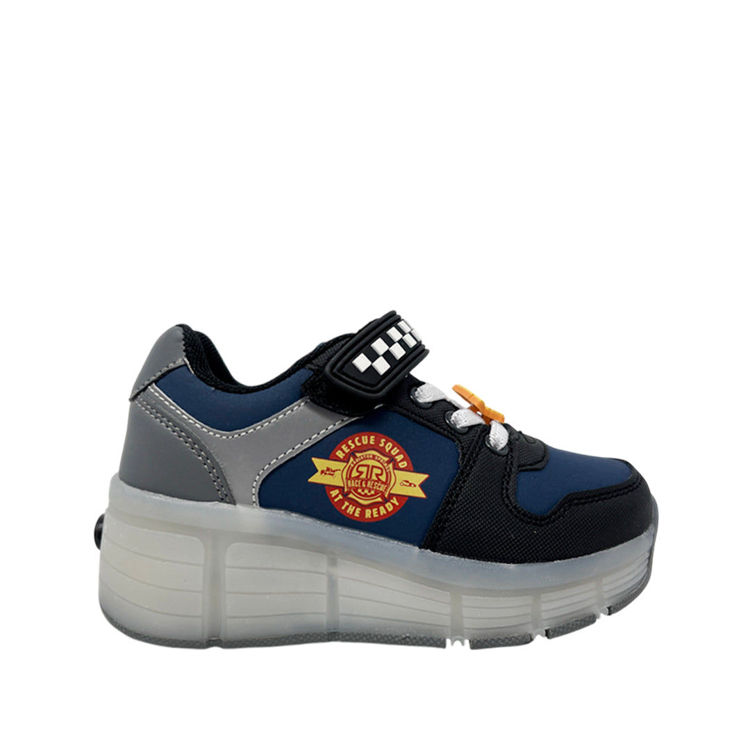 Tennis Cars para niño color navy y blanco