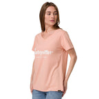 Camiseta Metallic V-Neck para mujer color rosado