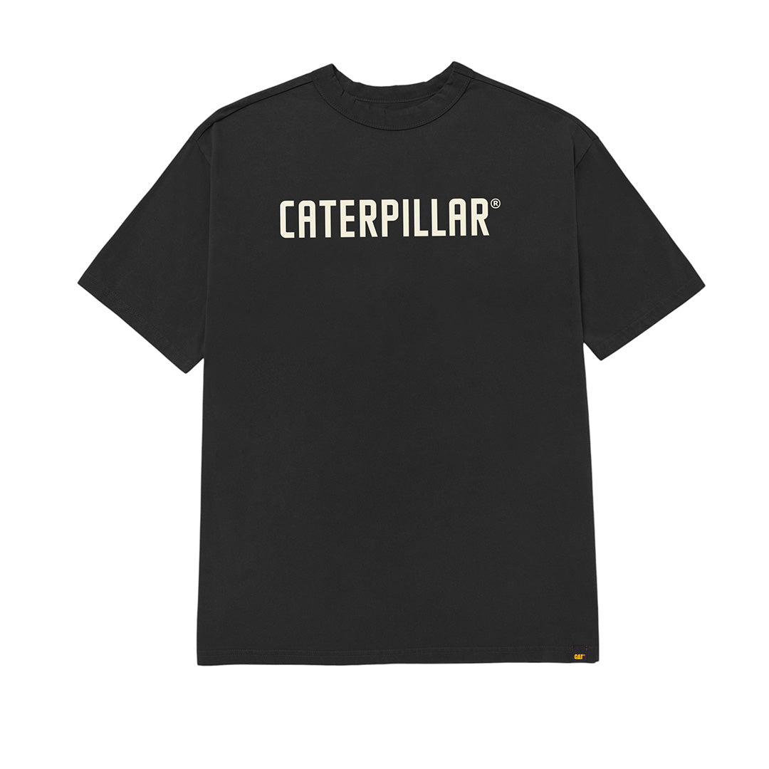 Camiseta Caterpillar Puff para hombre color negro