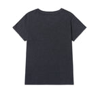 Camiseta V-Neck Graphic para mujer color negro