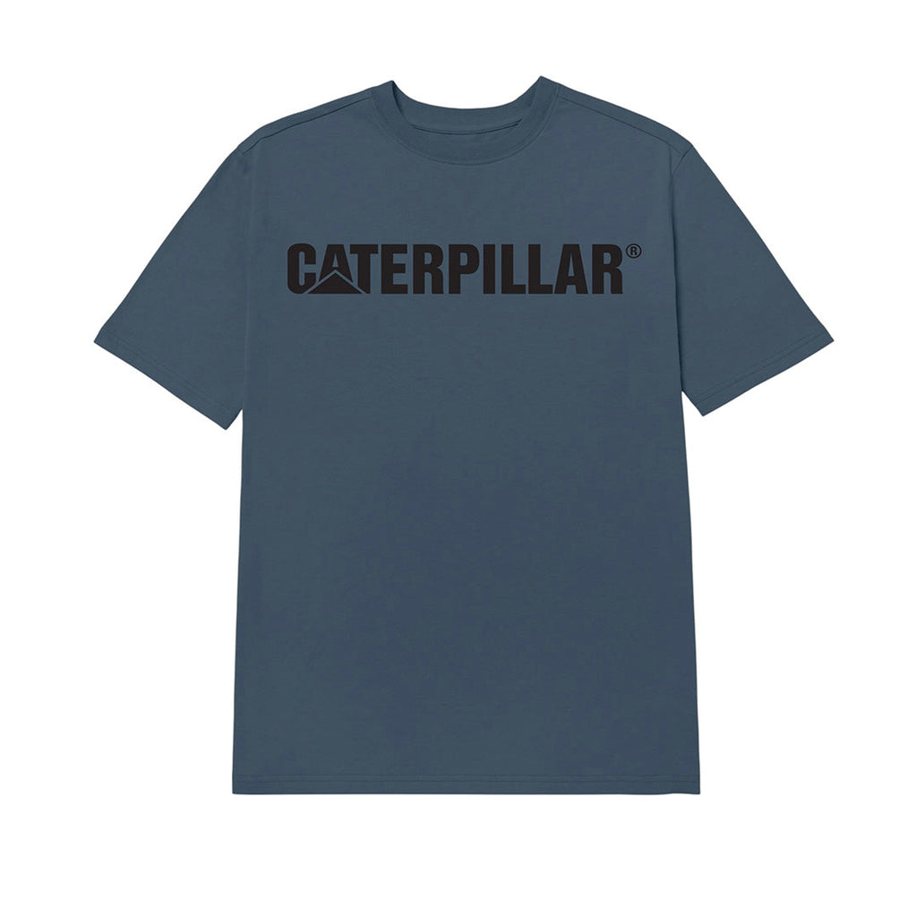 Camiseta Caterpillar Logo para hombre color azul