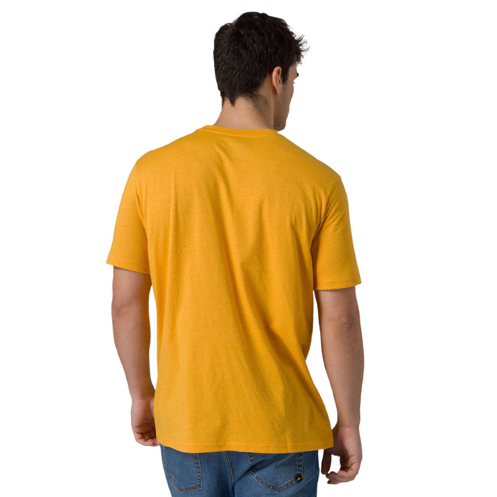 Camiseta Caterpillar Logo para hombre color amarillo