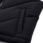 Chaleco Cropped Puffer para mujer color negro