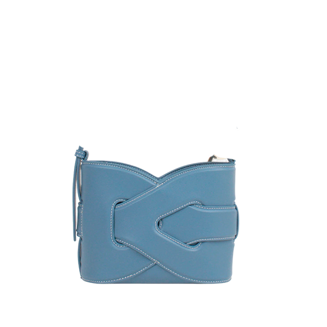 Cartera crossbody Femi para mujer color celeste