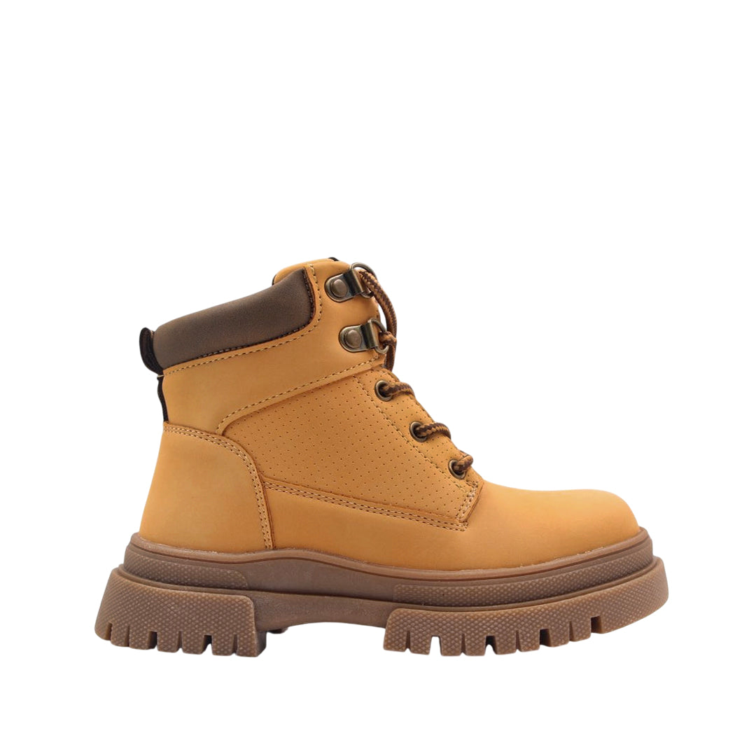 Botas Wilcox para niño color camel
