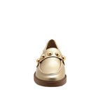 Mocasines Ispani para mujer color dorado